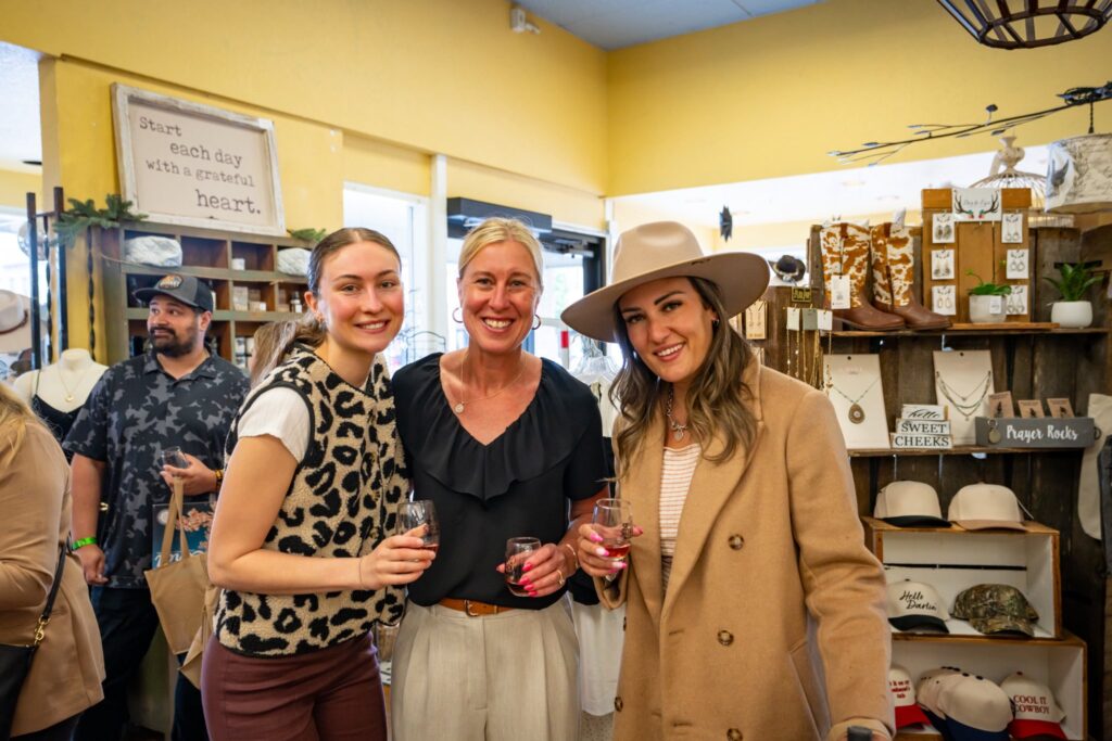 Three women enjoy all that Sip & Stroll Salem has to offer. 