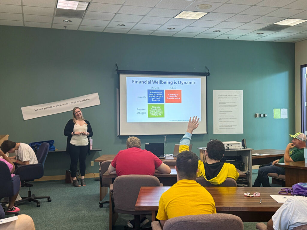 Oregon State Credit Union teaching financial literacy to Garten's summer youth program. 