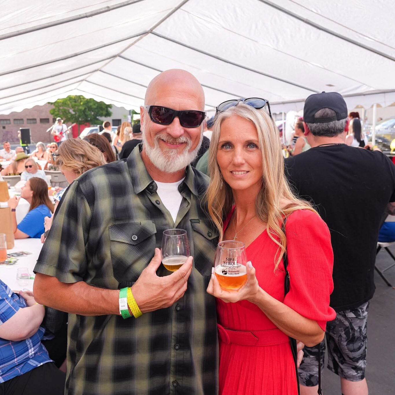 Sip & Stroll Salem 2026 at the beer garden.